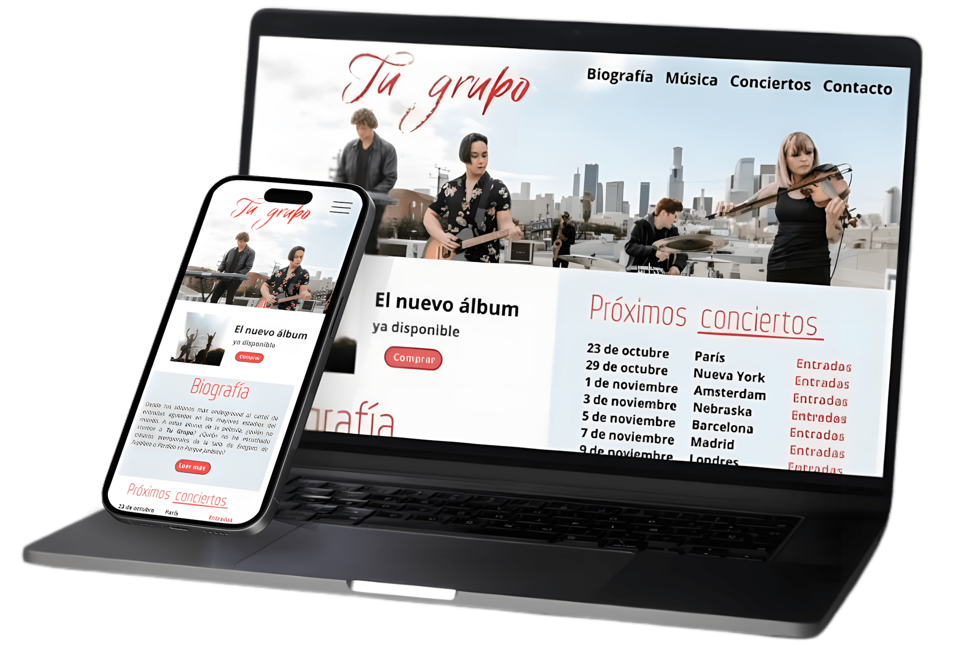 Web grupo de música